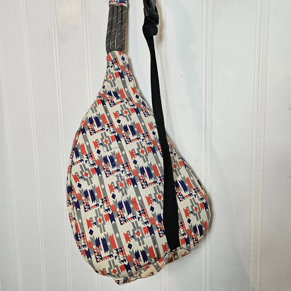 KAVU Rope Sling Bag Cotton Canvas Crossbody Hiking Outdoor Utility Pack